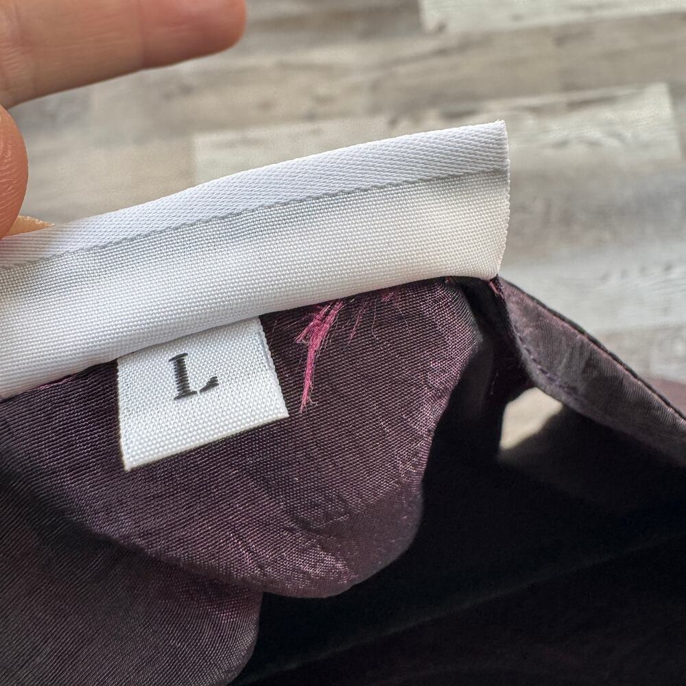 Bryn Walker Naida Tunic Plum Asymmetric Lagenlook Art to Wear Made USA Fall L - Picture 5 of 9
